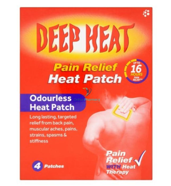 Deep Heat Pain Relief Heat Patch - 1/4 Pack - OnlinePharmacy
