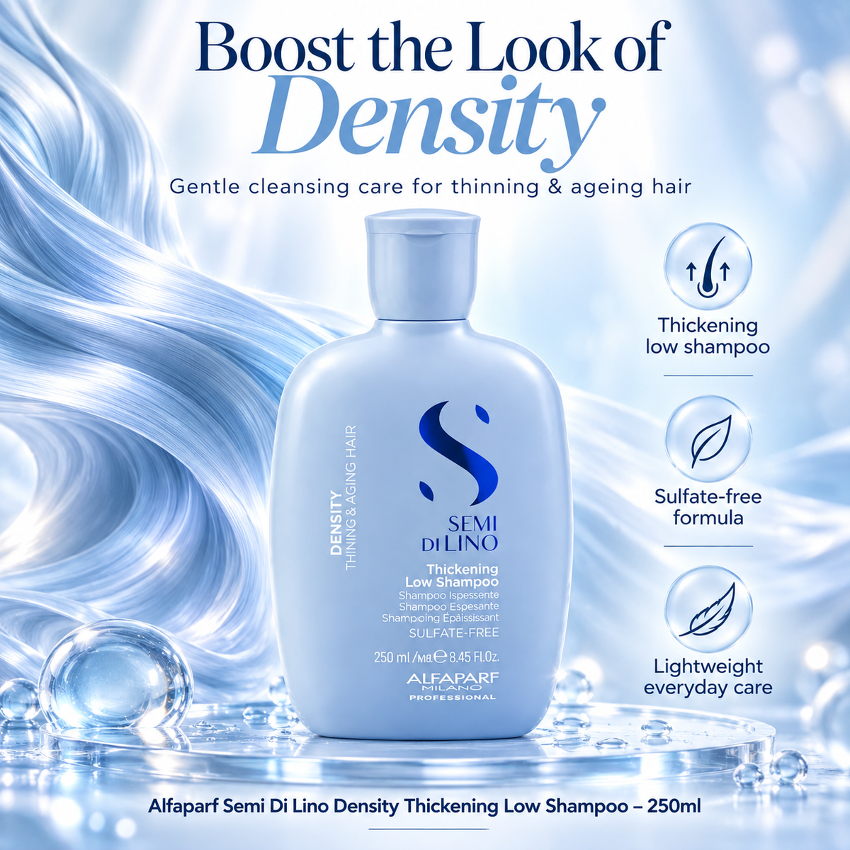 Alfaparf Semi Di Lino Density Thickening Low Shampoo - 250ml