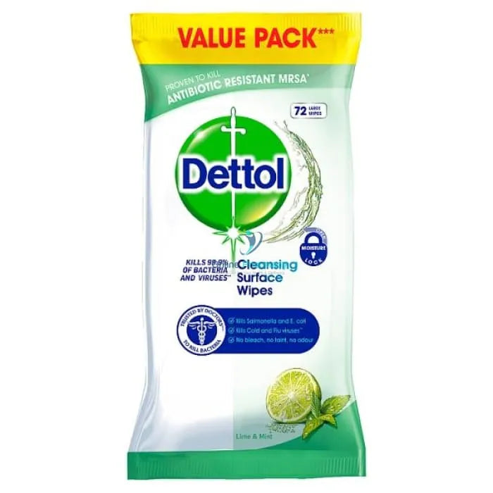 Dettol Surface Cleanser Wipes - 72 Pack