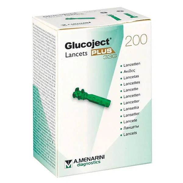 Glucoject Lancets Plus 33G - 200 Pack