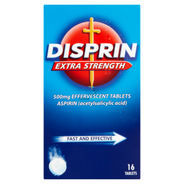 Disprin Extra Strength Effervescent Aspirin - 16 Pack - OnlinePharmacy
