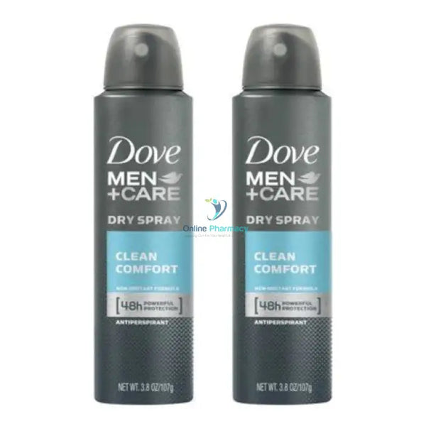 Dove men care clean comfort Deodorant - Twin pack - OnlinePharmacy
