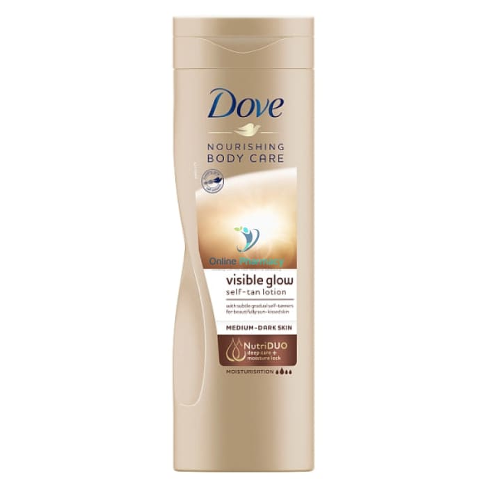 Dove Visable Glow Self Tan Lotion (Medium - Dark) - 250ml/400ml - OnlinePharmacy