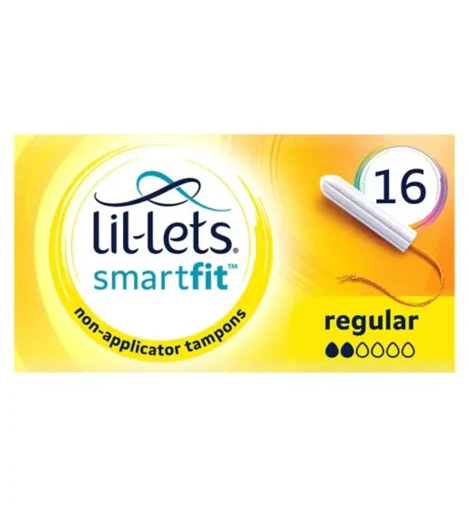 Lil-Lets Non-Applicator Tampons (SmartFit) Regular - 16 pack