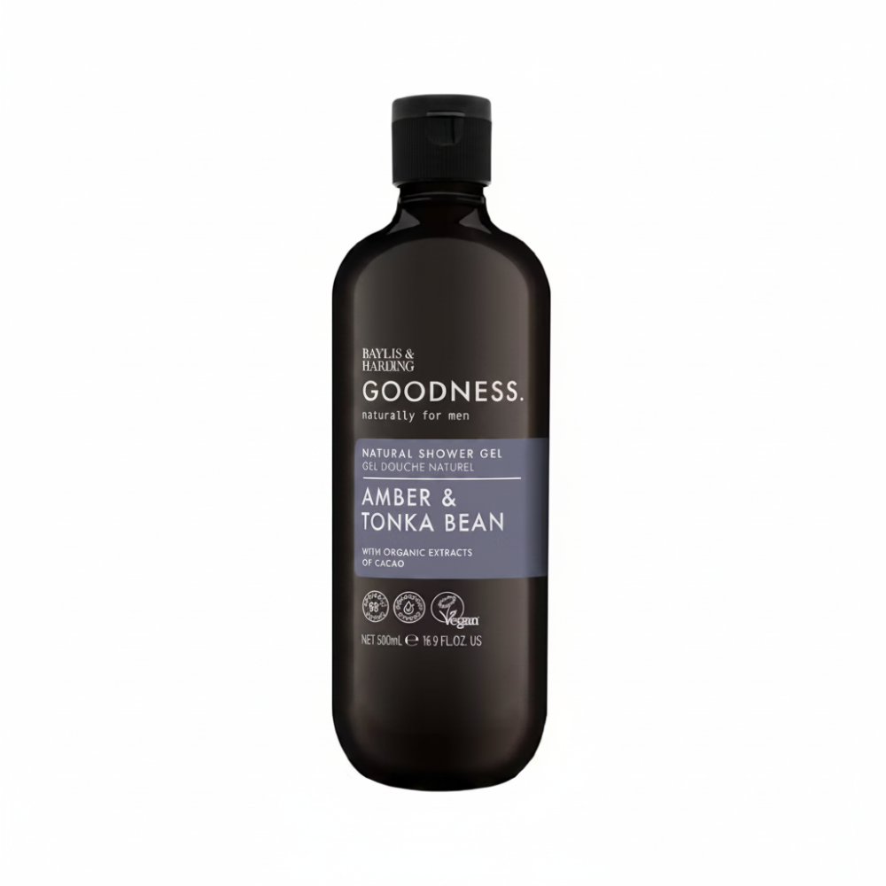 Baylis & Harding Mens Shower Gel Amber & Tonka Bean