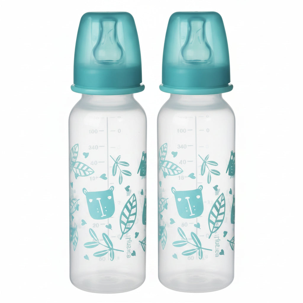 Tommee Tippee Decorated Bottles Blue - 2pk