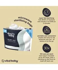 Vital Baby Nurture Microwave Sterilising Bags - 5 Pack