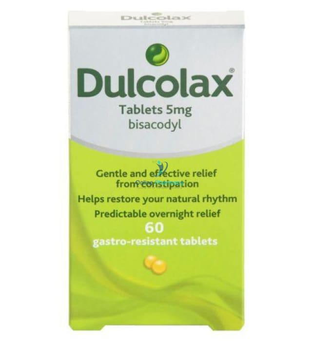 Dulcolax 5mg Gastro Resistant Tablets - 20/40/60/100 Pack - OnlinePharmacy