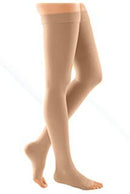 Medi European Duomed Regular Class 2 Thigh Length Open Toe Compression Stockings (23-32mmHg)