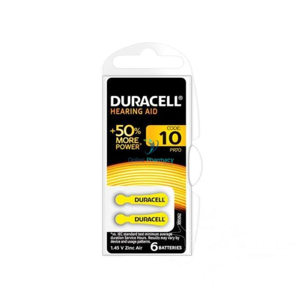 Duracell Hearing Aid Battery 10 - 6 Pack - OnlinePharmacy