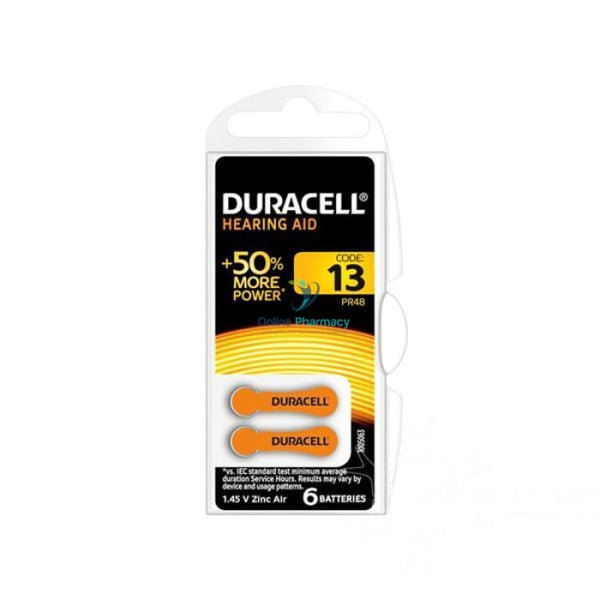 Duracell Hearing Aid Battery 13 - 6 Pack - OnlinePharmacy
