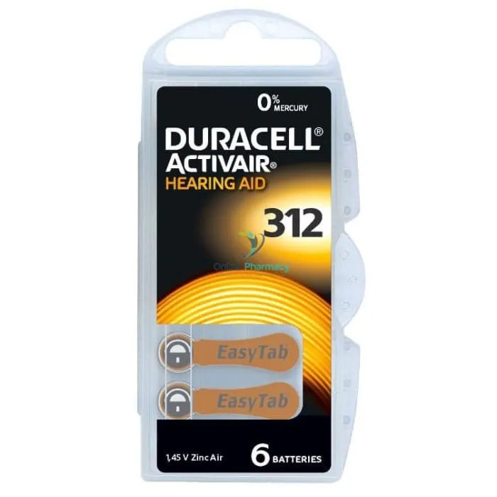 Duracell Hearing Aid Battery 312 - 6 Pack