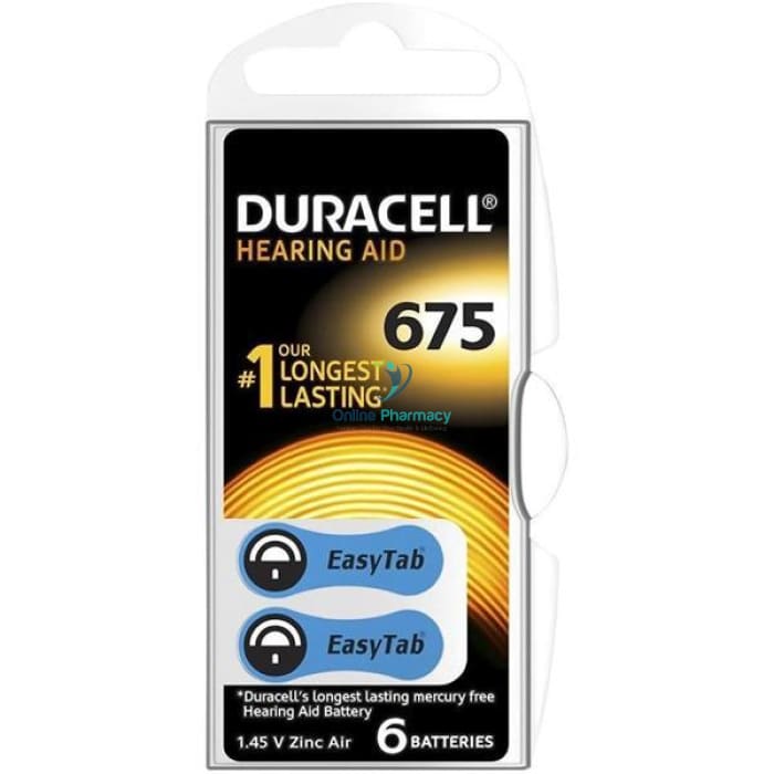 Duracell Hearing Aid Battery 675 - 6 Pack - OnlinePharmacy