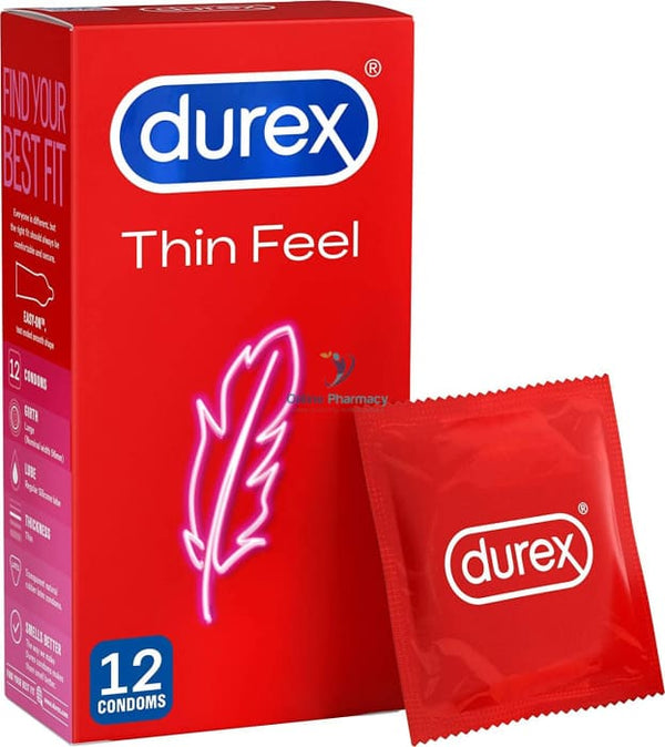 Durex Thin Feel Condoms - 3/6/12 Pack - OnlinePharmacy