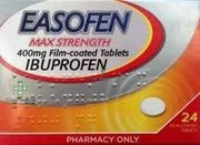 Easofen 400mg Ibuprofen Pain Relief Tablets - 24 Pack