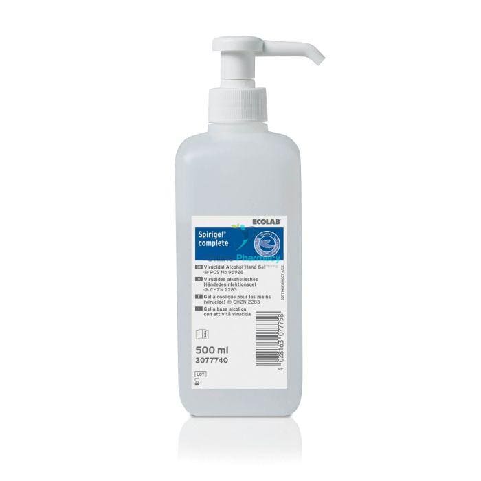 Ecolab Spirigel Complete Alcohol Hand Gel Pump - 500ml - OnlinePharmacy