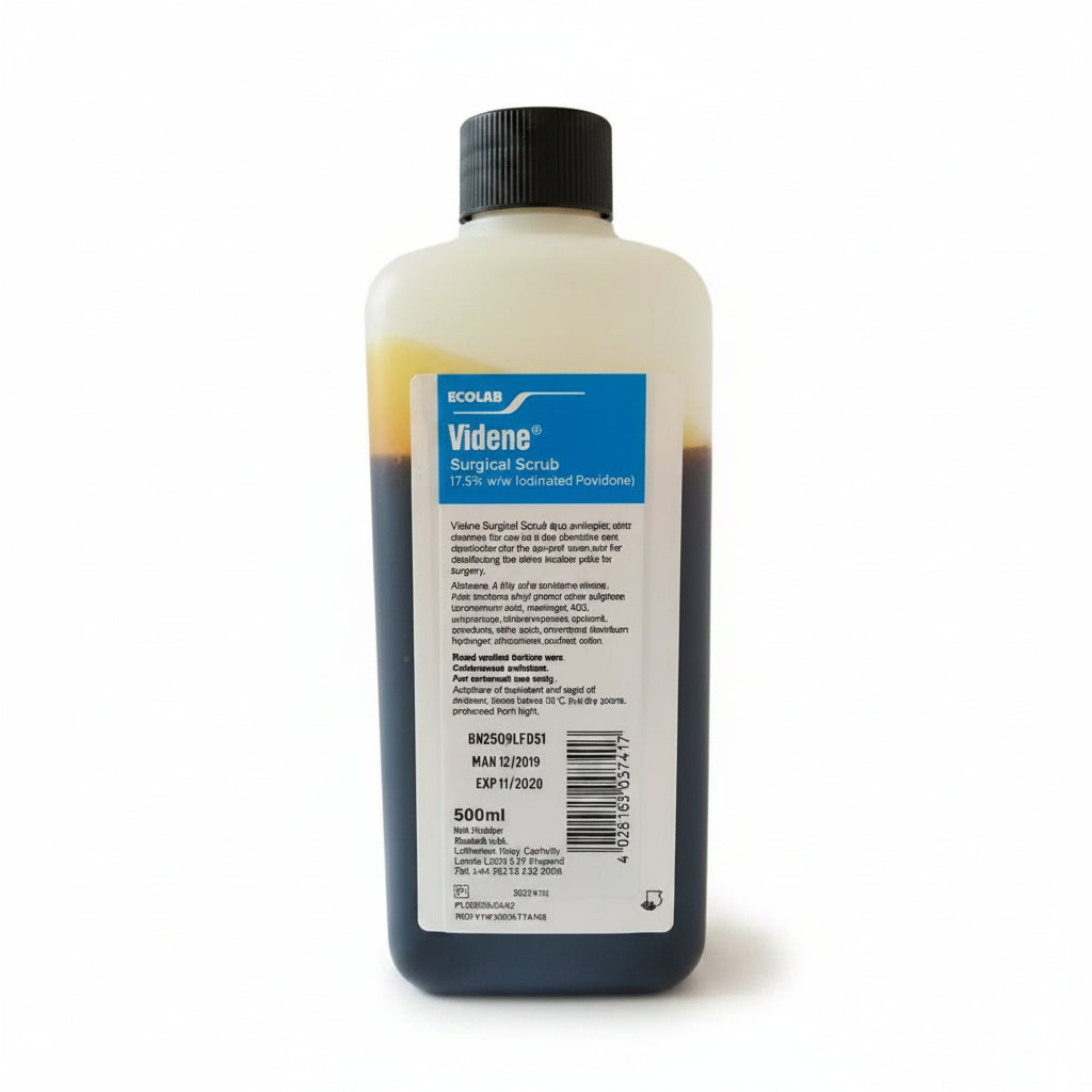 Ecolab Videne Iodine Surgical Scrub - 12 x 500ml