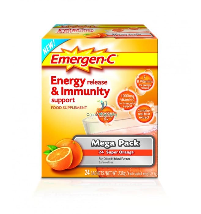 Emergen-C Super Orange Mega Pack - 24 Sachets - OnlinePharmacy