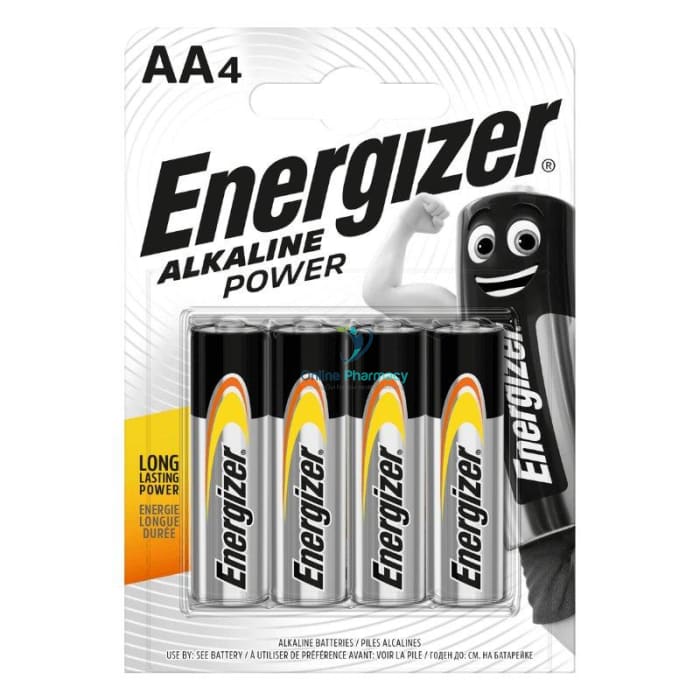 Energizer AA Alkaline Power Battery - 4 Pack - OnlinePharmacy