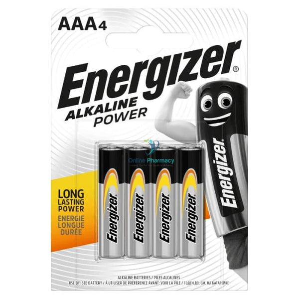 Energizer AAA Alkaline Power Battery - 4 Pack - OnlinePharmacy