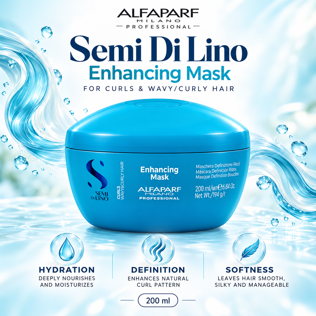 Alfaparf Semi Di Lino Enhancing Hair Mask - 200ml