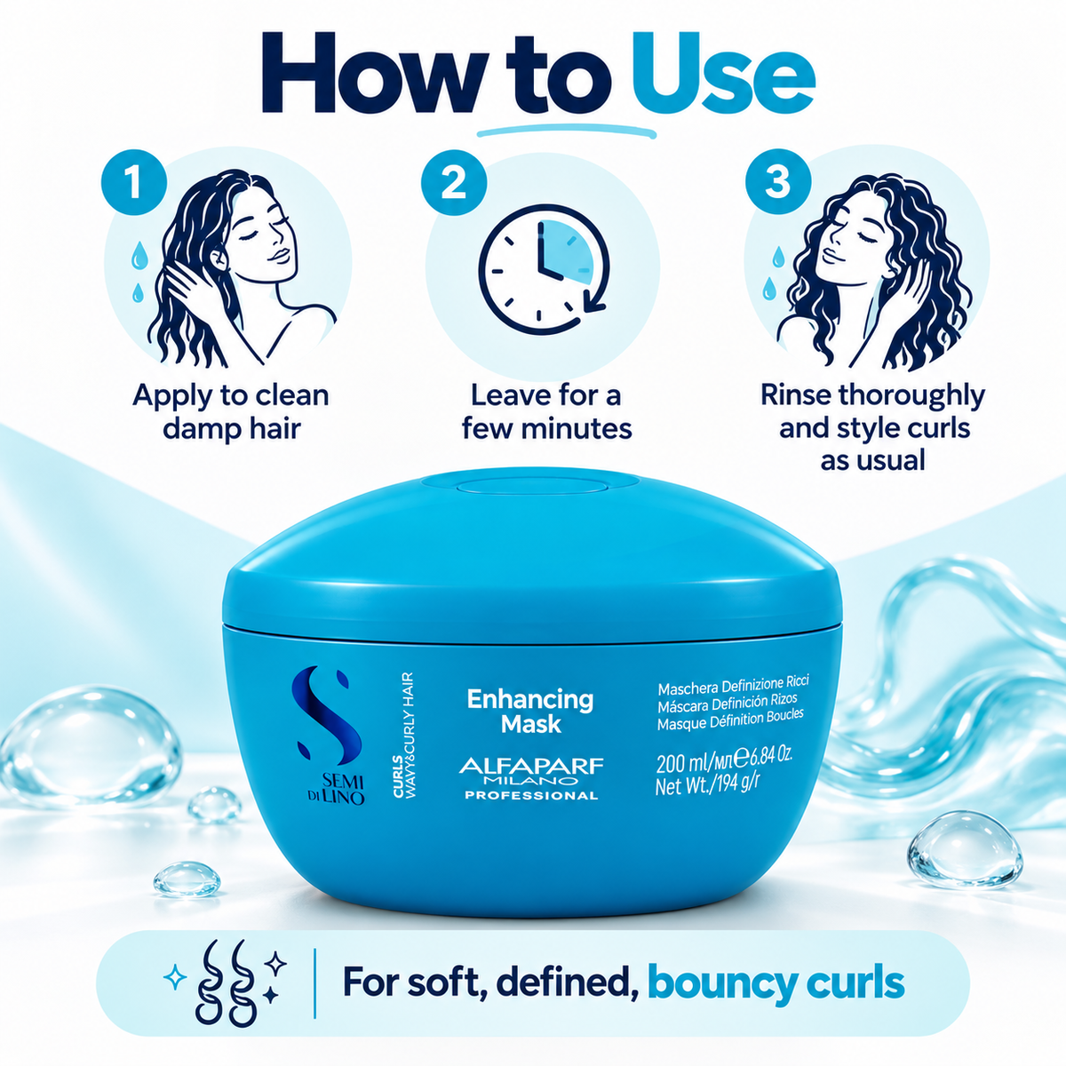 Alfaparf Semi Di Lino Enhancing Hair Mask - 200ml
