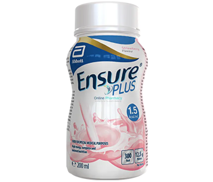 Ensure Plus Strawberry Nutritional Drink Bottle - 200Ml / 24 X Case Nutrition Drinks & Shakes