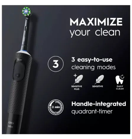 Oral-B Vitality Pro Black & Lilac Electric Toothbrush Duo Pack
