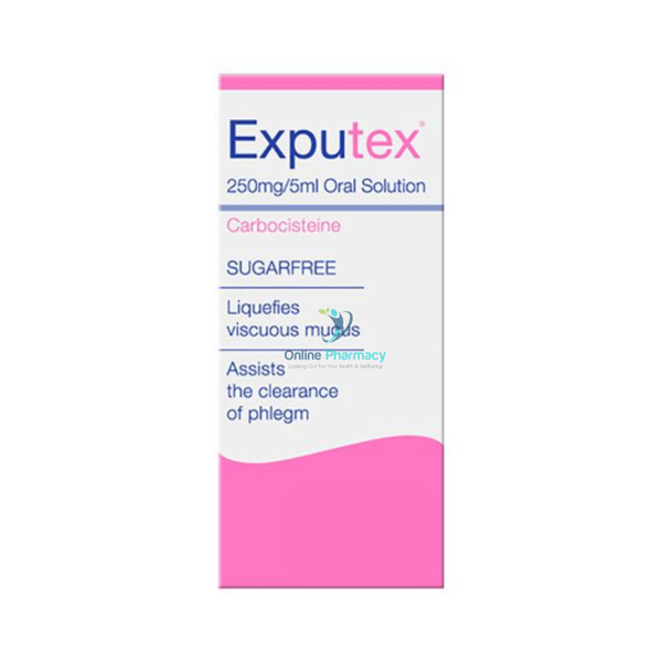 Exputex Carbocisteine 250Mg/5Ml Oral Solution - 100Ml/200Ml/300Ml Cough
