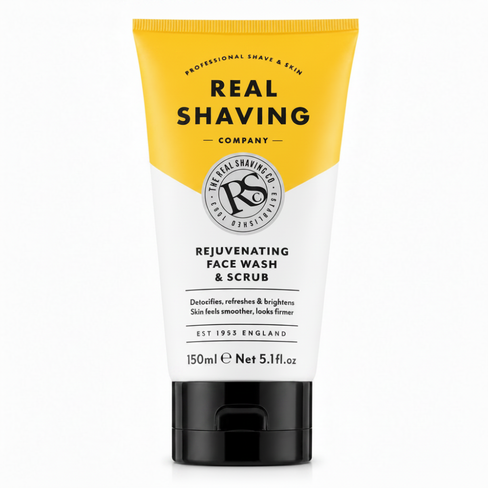 Real Shaving Rejuvenating Facial Wash & Scrub 150ml