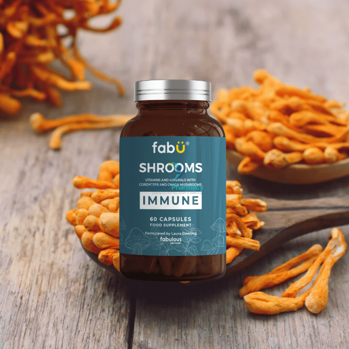 fabÜ Shrooms Immune - 60 Capsules