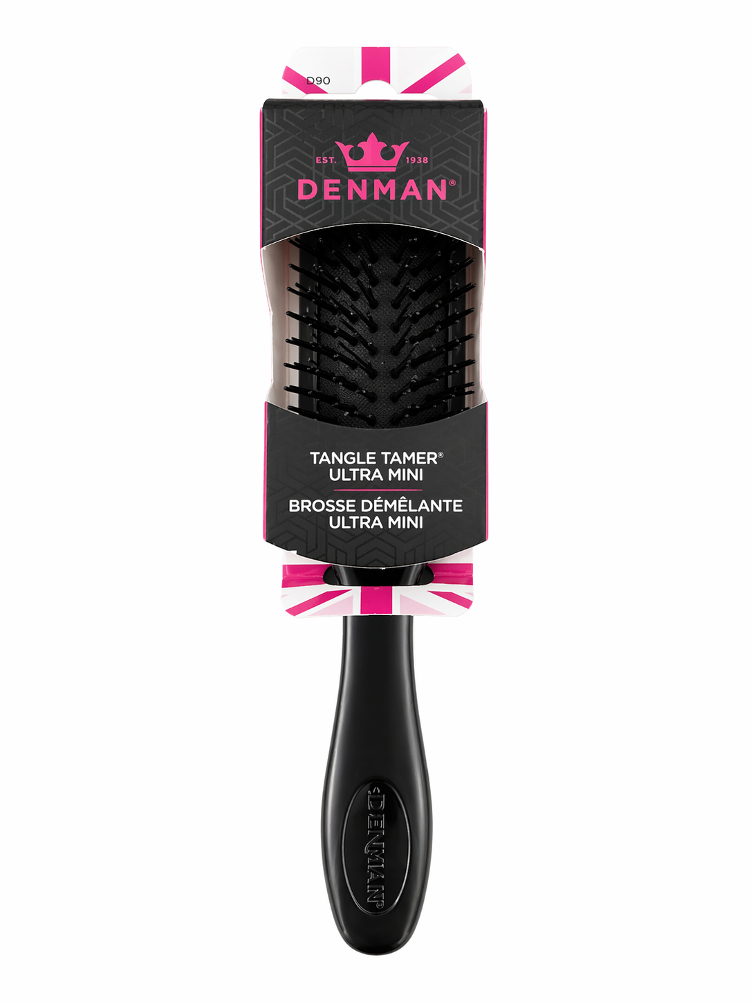 Denman D90 Tangletamer Brush Black
