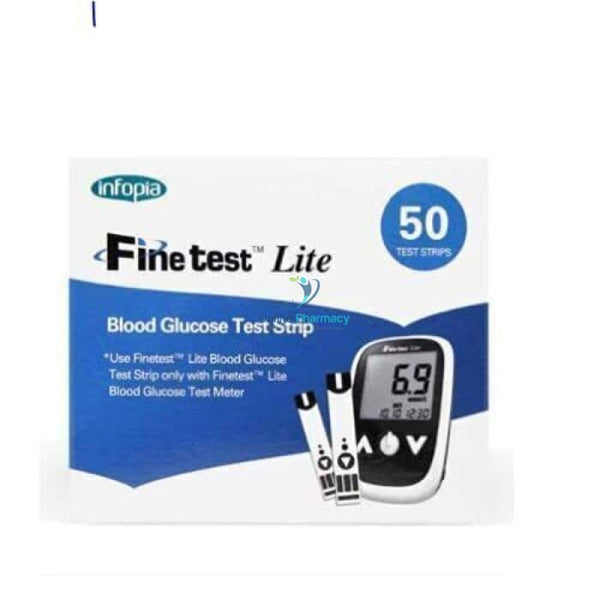 Fine Test Lite Strips - 50 Pack Diabetes Care