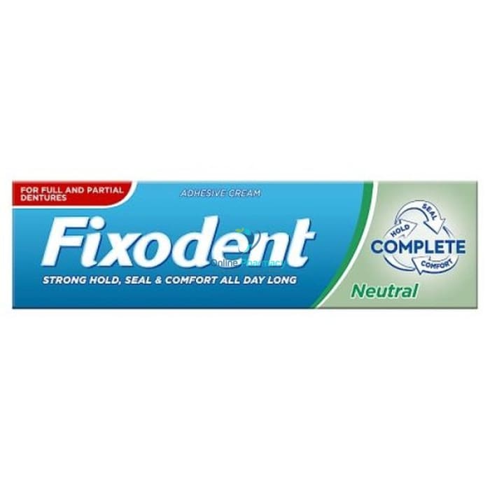 Fixodent Neutral Taste Denture Adhesive Cream - 40g
