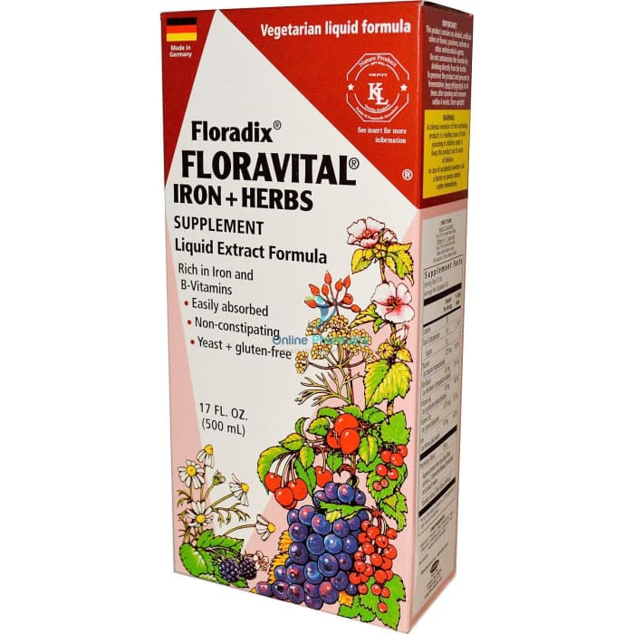 Floradix Floravital Liquid Iron And Vitamin Formula - 250ml/500ml - OnlinePharmacy