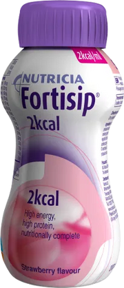 Fortisip 2kcal Nutritional Drink Strawberry Flavour - 200ml x 4 Pack