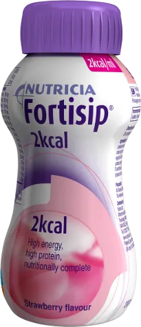 Fortisip 2kcal Nutritional Drink Strawberry Flavour - 200ml x 4 Pack