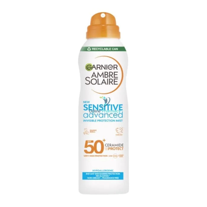 Garnier Ambre Solaire Sensitive Advanced Dry Mist Spf50 200Ml Sunscreen