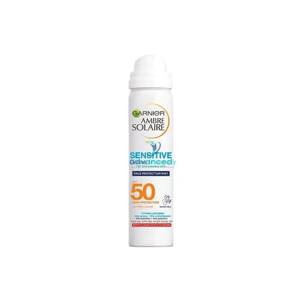 Garnier Ambre Solaire Sensitive Face Mist Spf50 - 75Ml Sunscreen