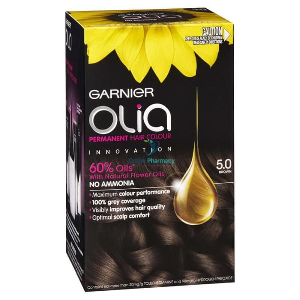 Garnier Olia 5.0 Brown Hair Colour With Essential Oil - OnlinePharmacy
