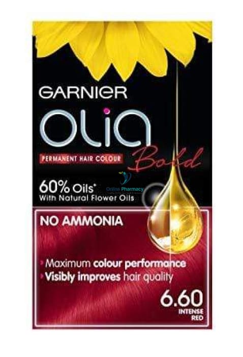 Garnier Olia 6.6 Intense Red Colour With Essential Oil - OnlinePharmacy