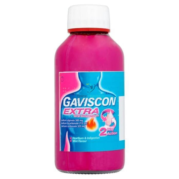 Gaviscon Extra Oral Suspension Peppermint - 300ml - OnlinePharmacy