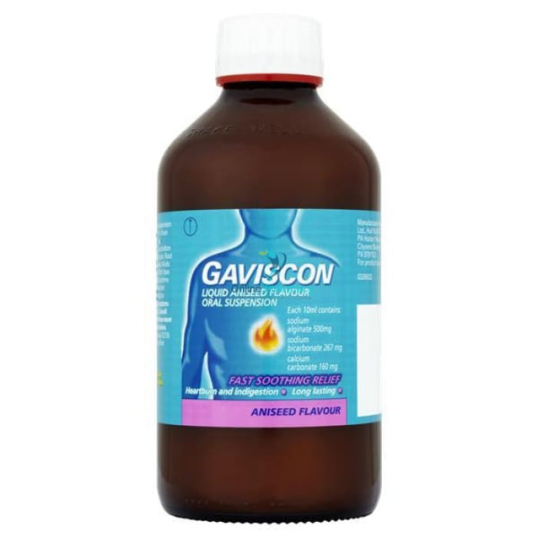 Gaviscon Liquid Aniseed Oral Suspension - 300ml/600ml - OnlinePharmacy
