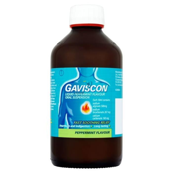 Gaviscon Liquid Peppermint Oral Suspension - 300ml/600ml - OnlinePharmacy