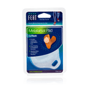 Neat Feat Gel Metatarsal Pad for Front Foot Pain Prevention, in mostly blue packaging with a clear plastic cover showing the white gel pad inside. The front features an image of a foot demonstrating how to wear the product.