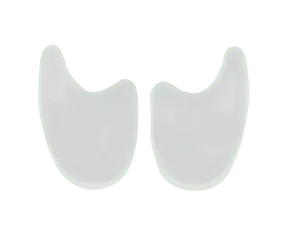 Neat Feat Gel Toe Separators, white with gel lining, designed to separate and align toes for added comfort.