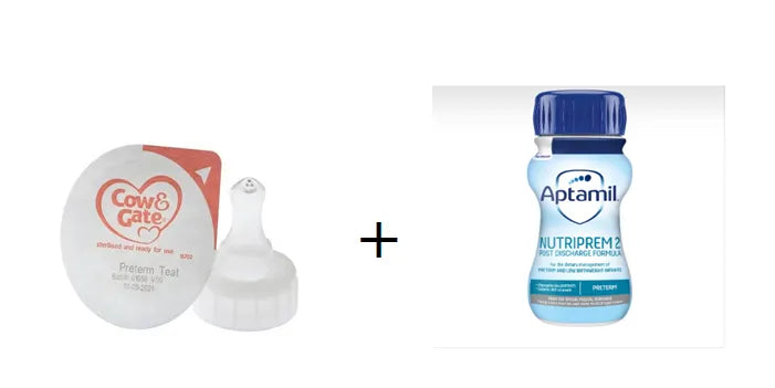 Aptamil Nutriprem 2 24x90ml + Cow & Gate RTF Preterm Teats (24 Teats)