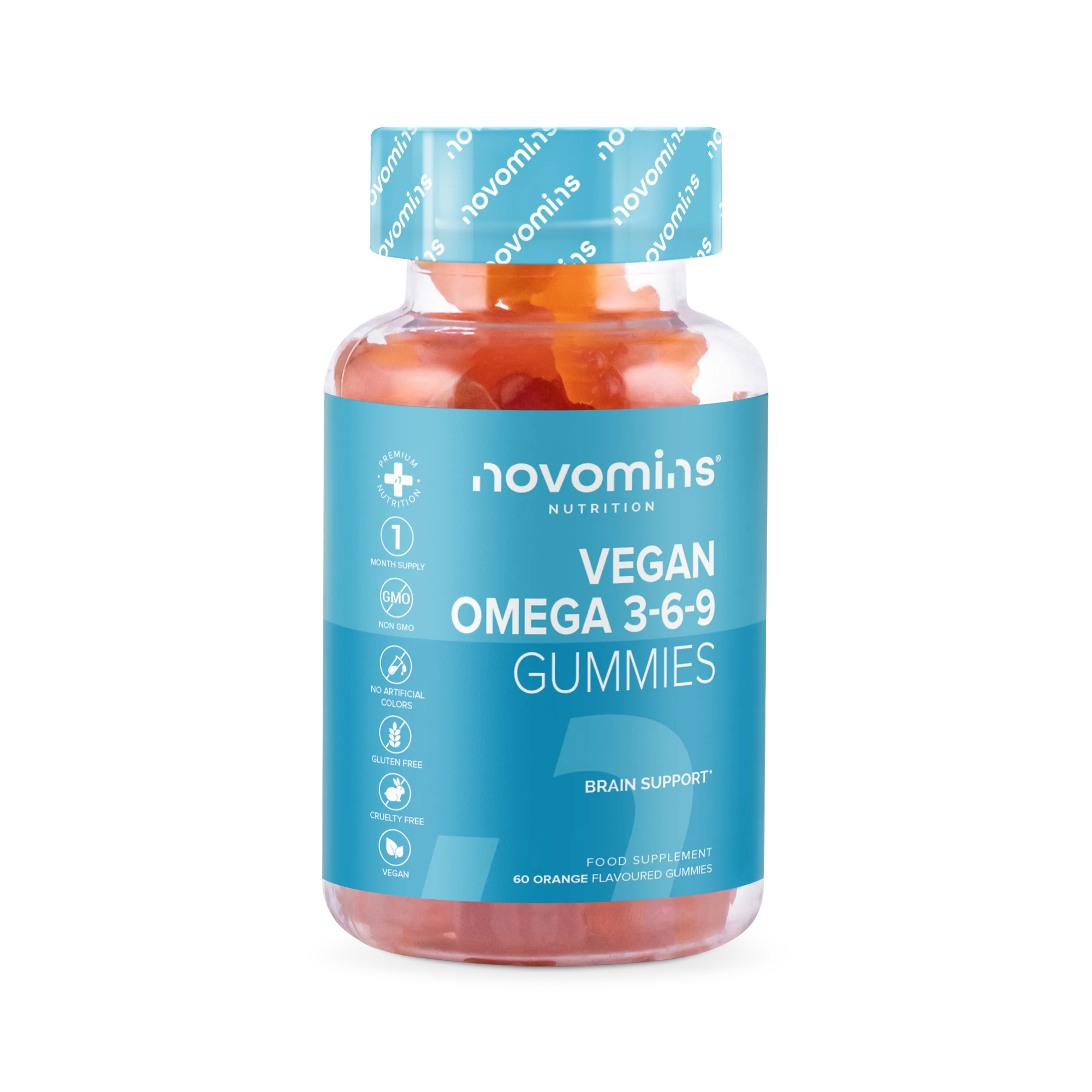 Novomins Vegan Omega 3-6-9 Gummies - 60 Pack
