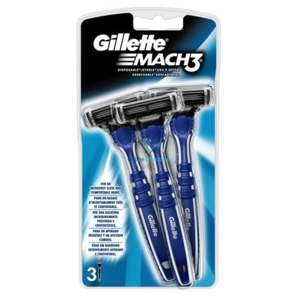 Gillette Mach 3 - 3 Disposable Razor Blade - OnlinePharmacy