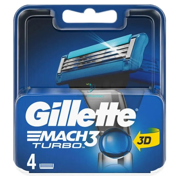 Buy Gillette Mach 3 Turbo Blades 4's Online – OnlinePharmacy